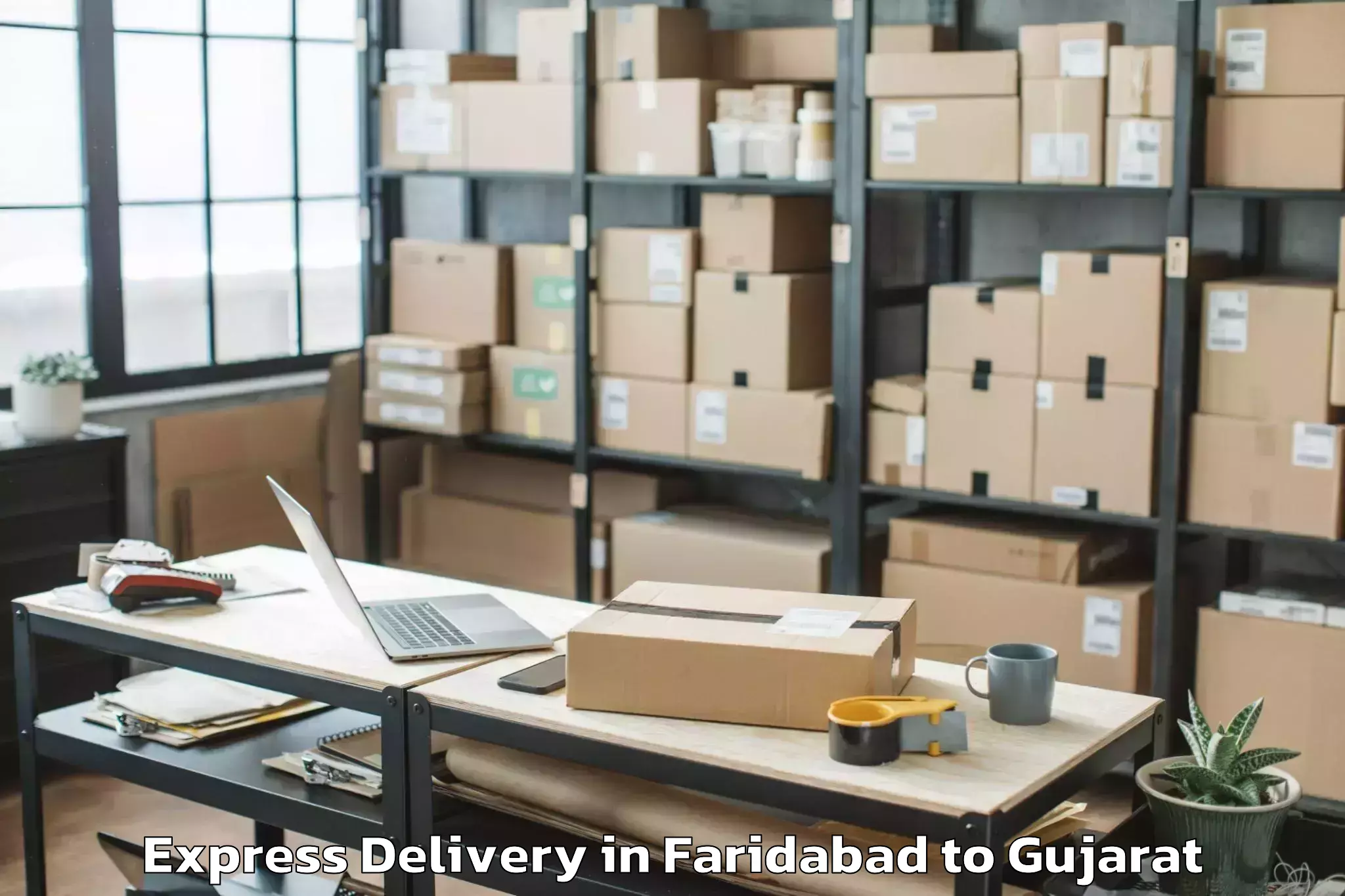 Reliable Faridabad to Olpad Express Delivery